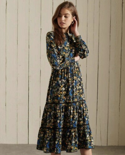 Women superdry floral - floral, long