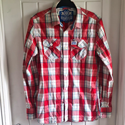Superdry women red check - women's,