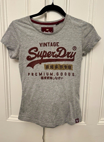 Superdry vintage logo grey - logo,