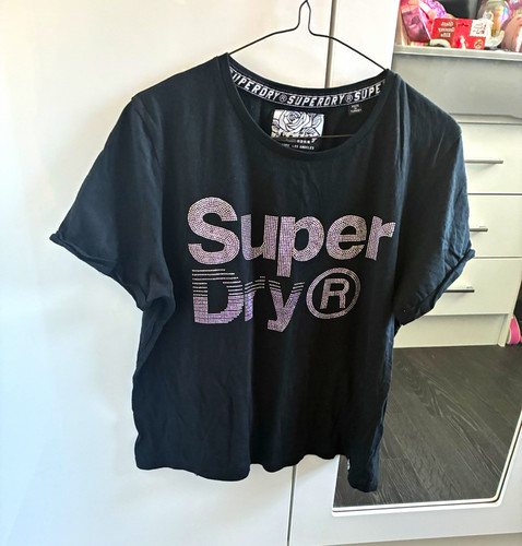 Superdry ladies black graphic - superdry,