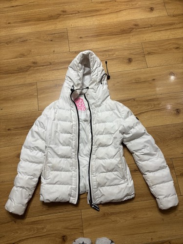 White superdry puffer jacket - white,