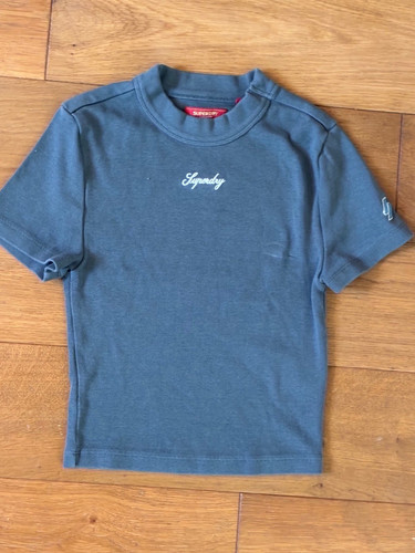 Superdry blue girls cropped - blue,