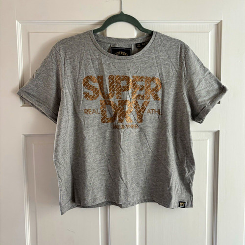 Superdry women grey logo - grey,
