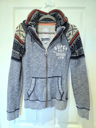 Superdry grey fair isle knit - grey,