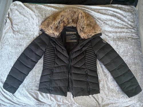 Superdry jacket black with - black,