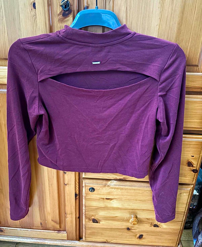 Superdry burgundy solid - solid, mock