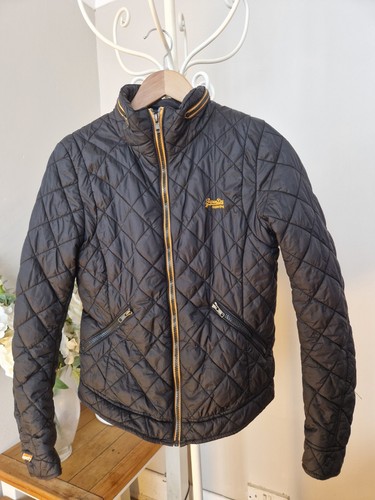 Superdry womens black - superdry, quilted