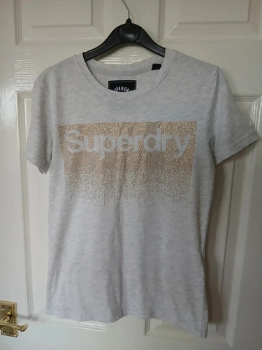 Womens grey superdry shirt - grey, t-shirt