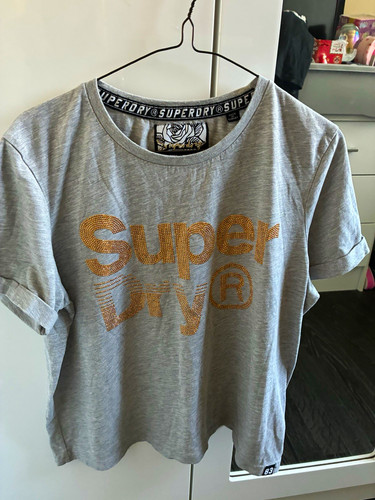 Superdry ladies grey graphic - superdry,