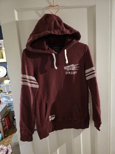 Superdry burgundy hoodie size - superdry,