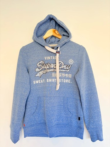 Superdry blue hoodie - blue,