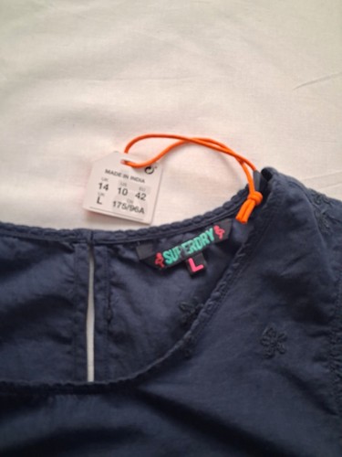 Superdry blue sleeveless - blue,