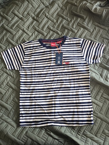 Superdry tshirt blue stripe - tshirt,