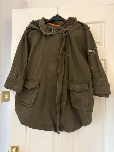 Superdry khaki parka size - khaki,