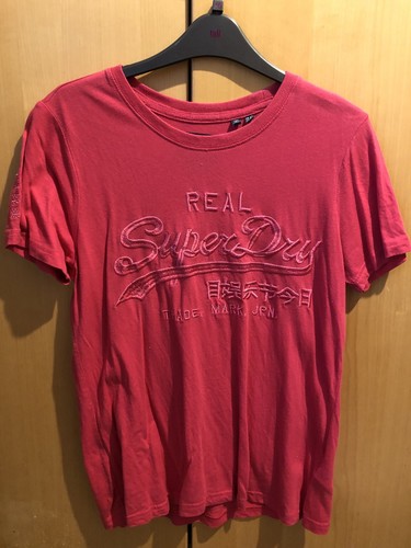 Superdry hot pink embroidered