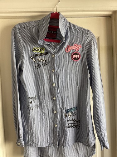 Superdry ladies striped skater