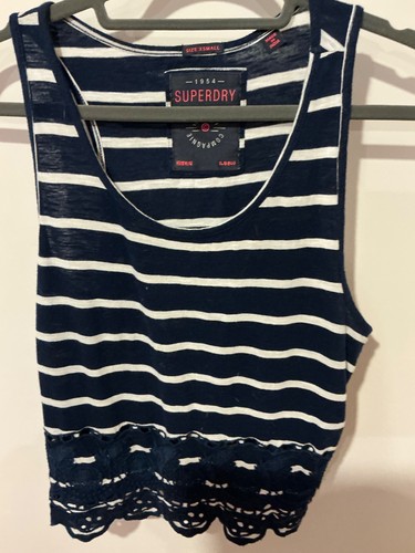 Superdry ladies navy/white