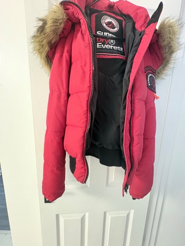 Superdry red coat size - coat,