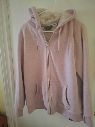 Superdry pink zip hoodie - zip, size