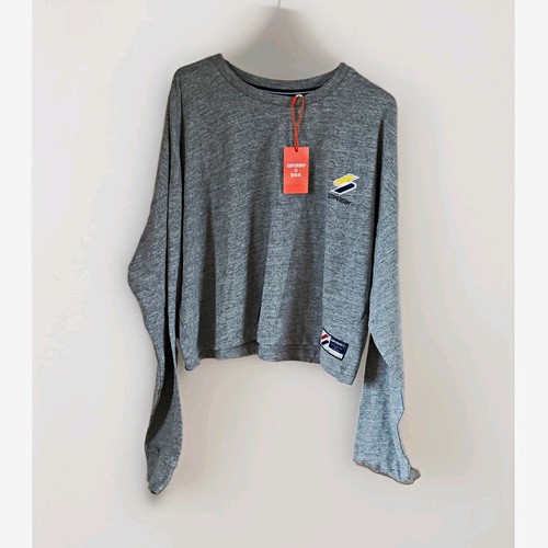 Superdry women grey cropped - women's,